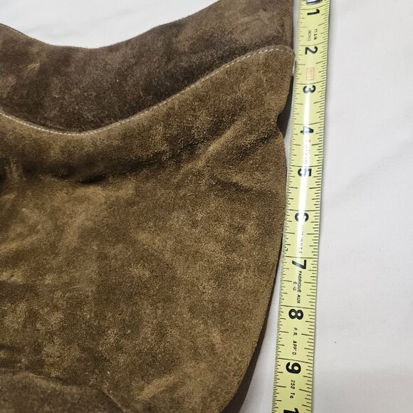 Suede Apostrophe shoulder bucket bag - Picture 3 of 6